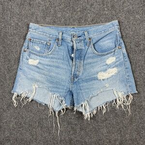 Levis 501 Denim Shorts Size 29 Boho Summer 041